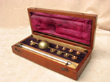 Mid 19th century Sikes hydrometer set by J Evans London